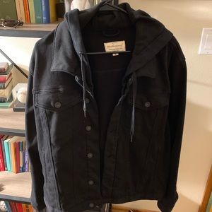 Weatherproof Black Hooded Jacket